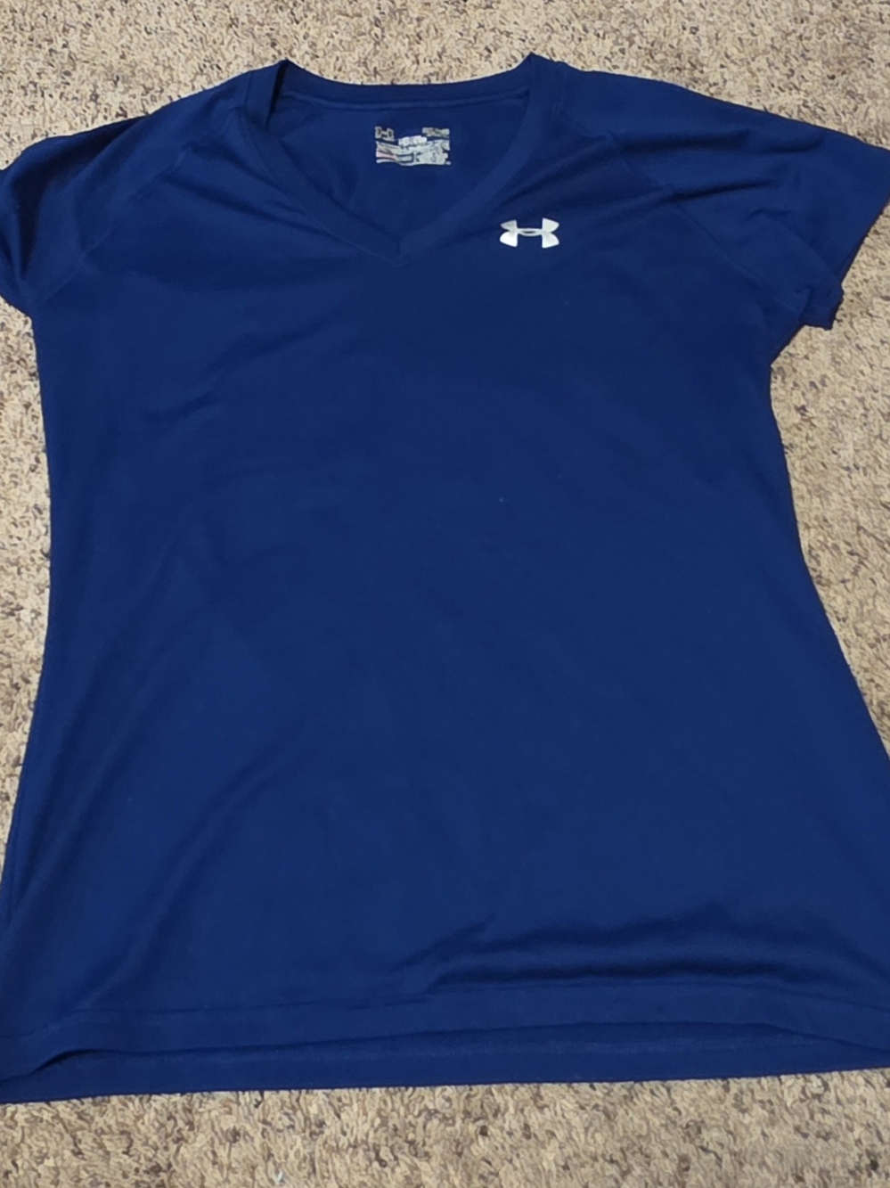 Under Armour Women's Navy V-Neck Active Tee